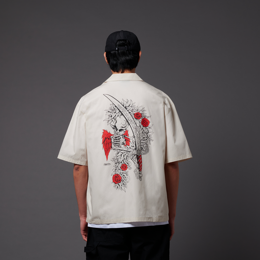 Camicia Asso di spade sabbia