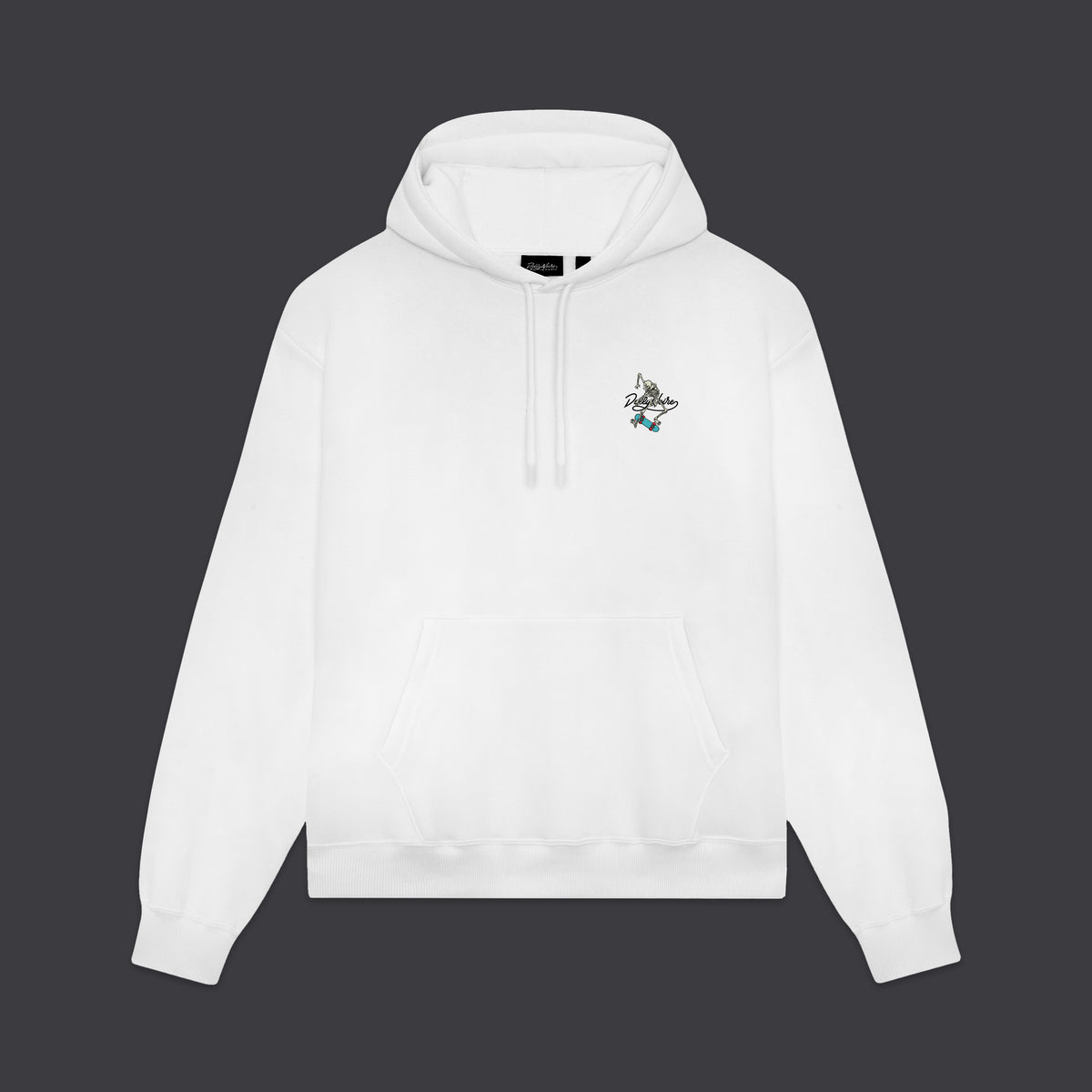 Felpa Jigoku Dayu con cappuccio bianco