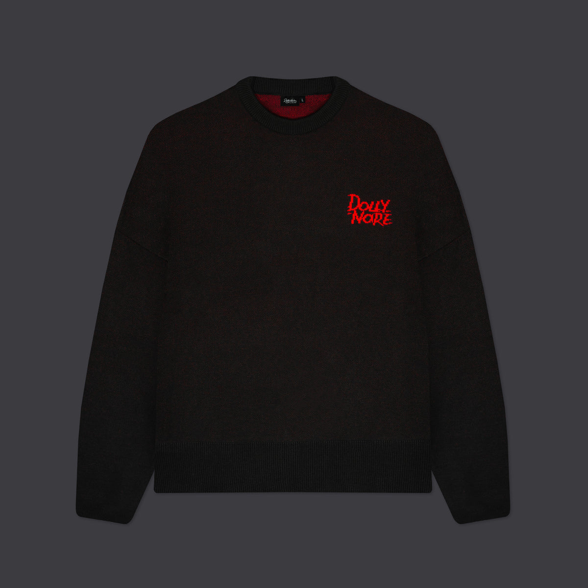 Maglione Satanicat boxy fit in cotone nero