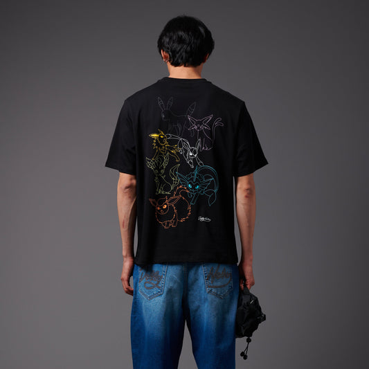 T-Shirt Eevee evolution nero