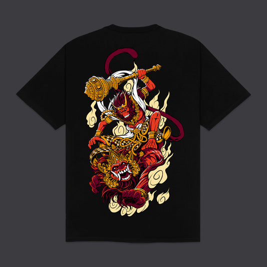 T-Shirt Hanuman nero - Demon Slayer