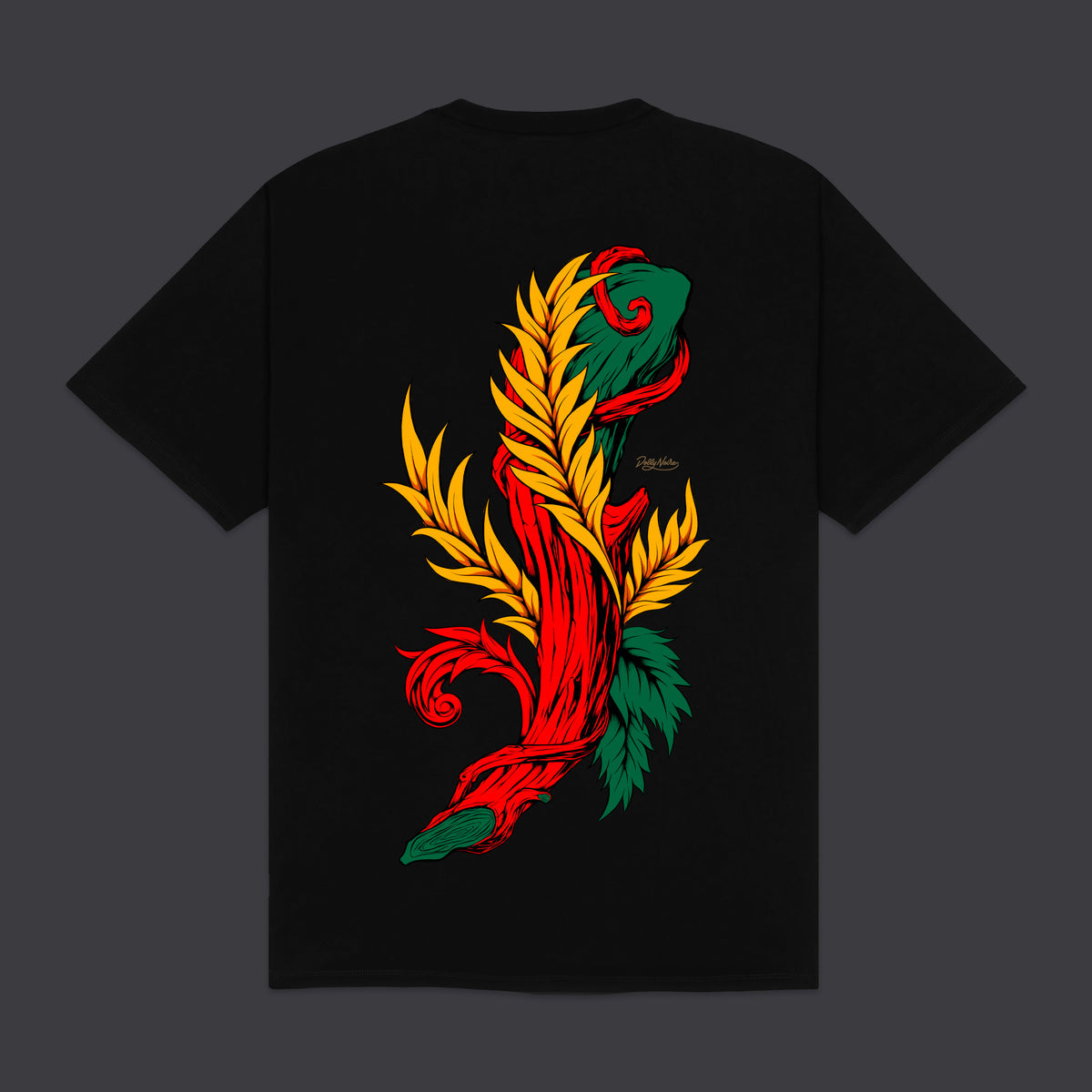 T-Shirt Asso di bastoni nero