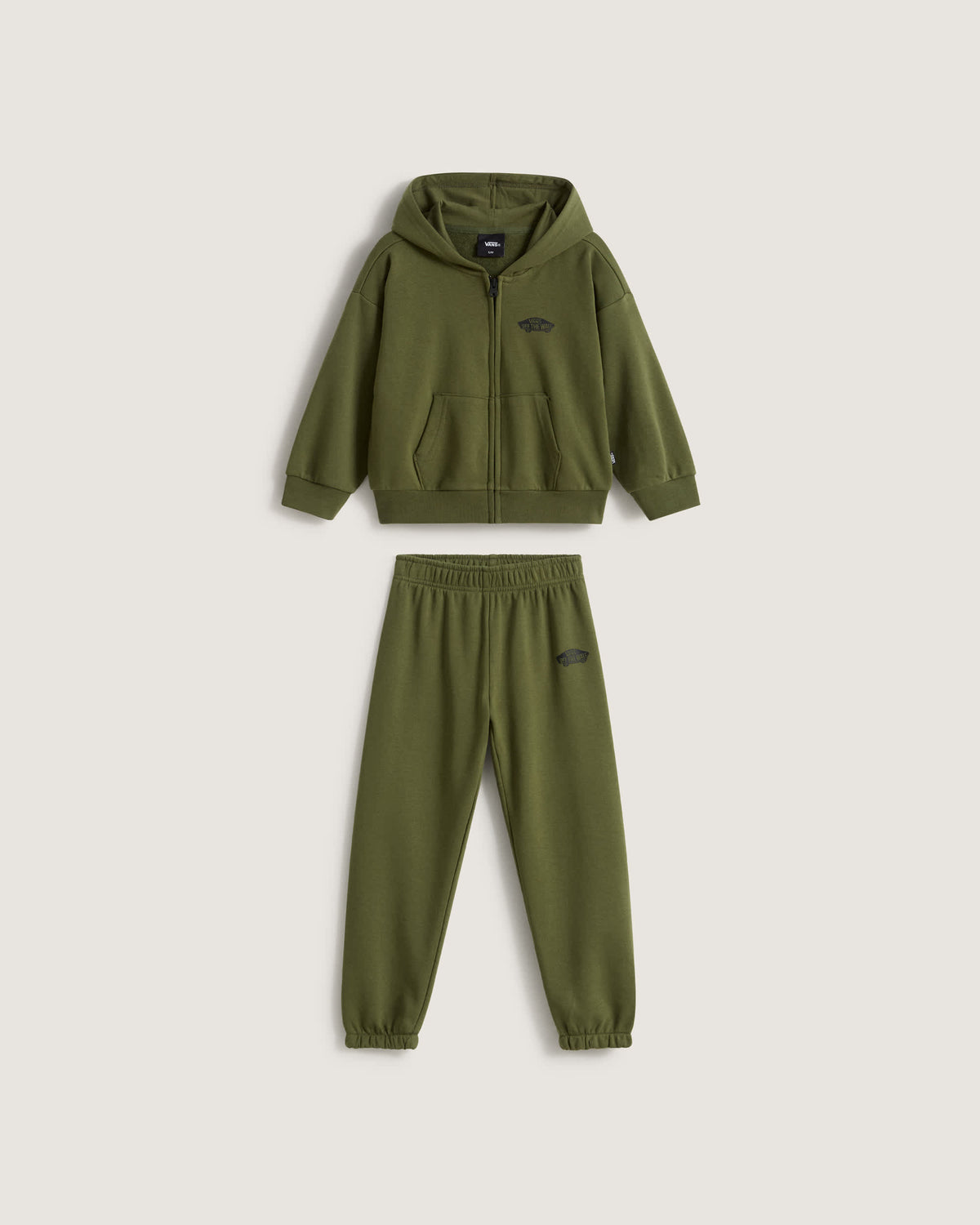 Set di tuta Vans full zip con cappuccio verde - 2/7 ANNI