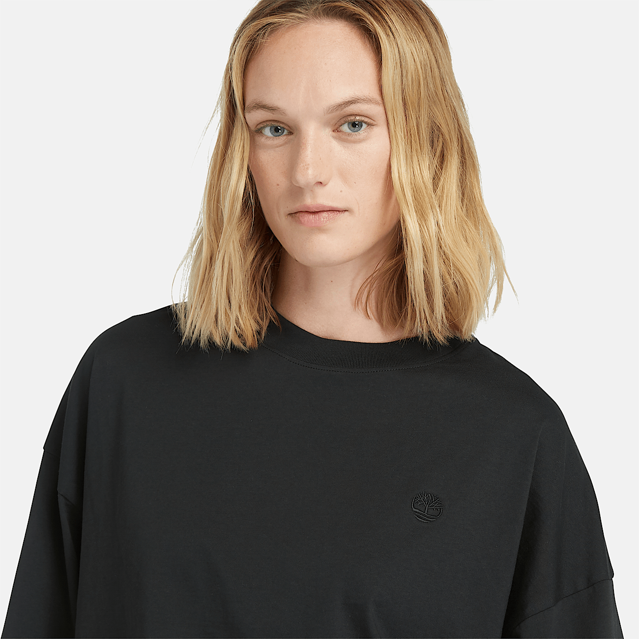 T-shirt Dustan oversize crop nero