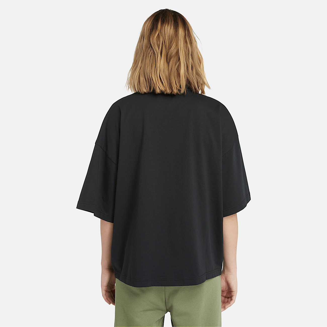 T-shirt Dustan oversize crop nero