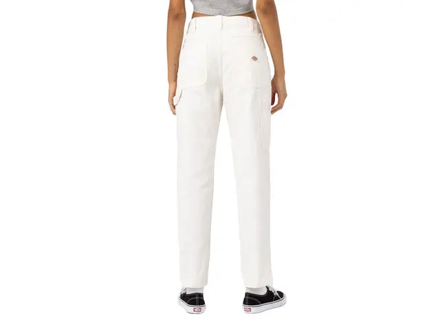 Pantalone Dickies Carpenter bianco donna