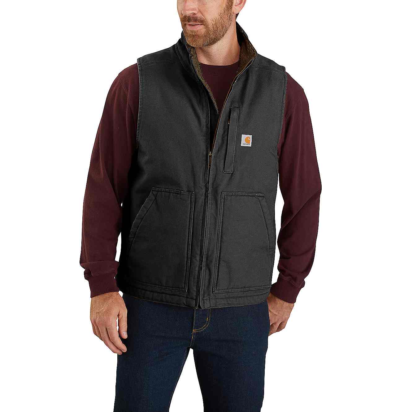 Gilet Duck Mock neck nero