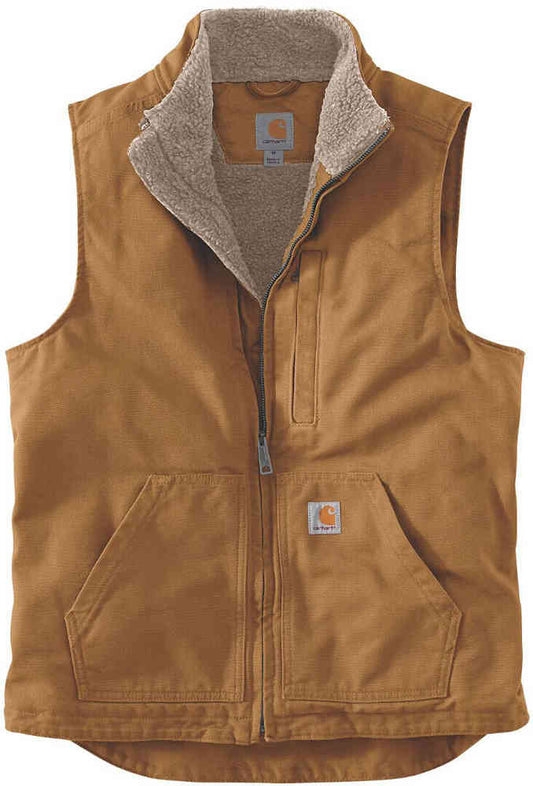 Gilet Duck Mock neck marrone