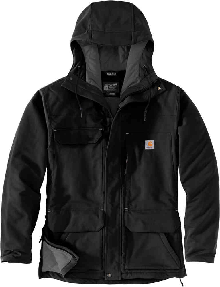 Giacca Super dux full zip con cappuccio nero