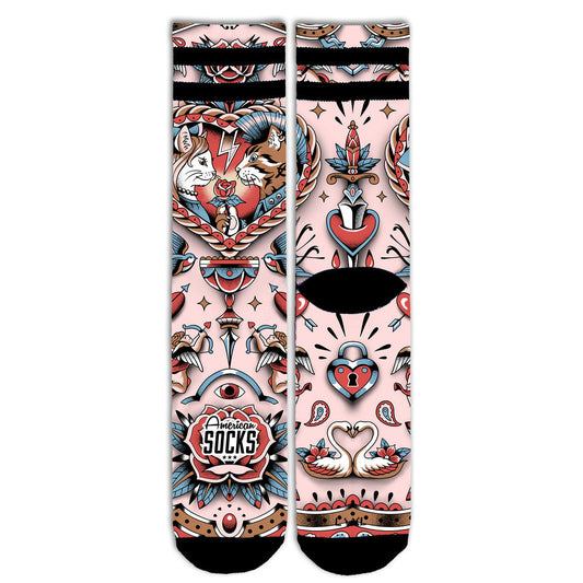 Calze American Socks Feline hearts