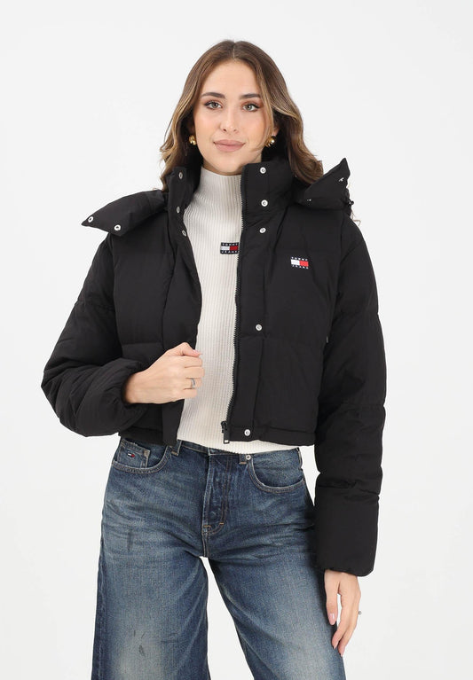 Piumino Alaska con cappuccio nero