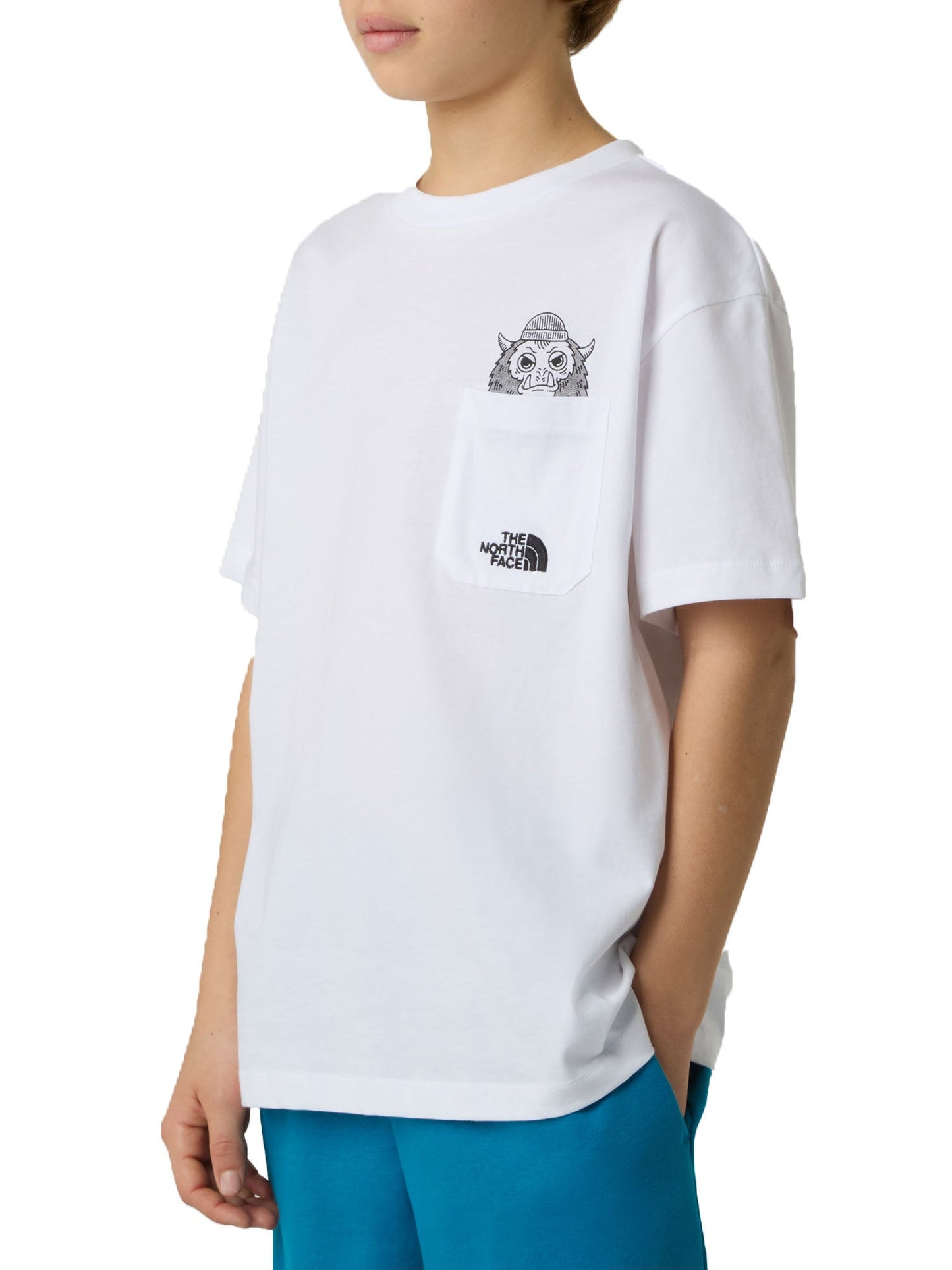 T-Shirt The north face over bianco - 6/20 ANNI