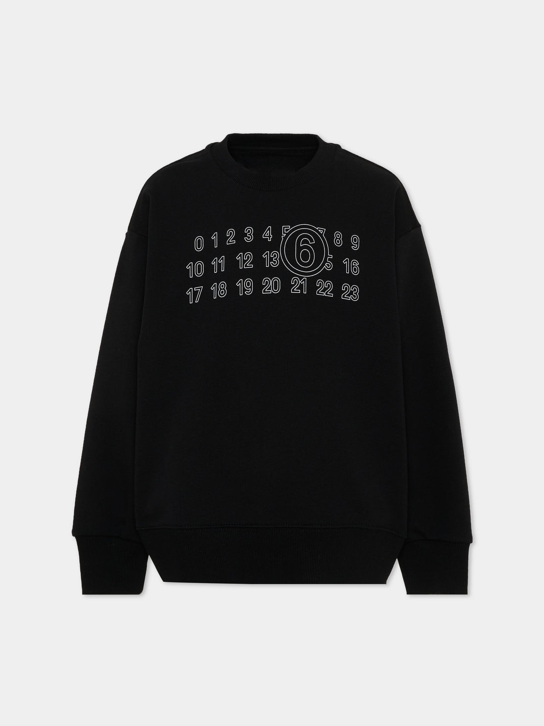 Felpa Maison Margiela girocollo nero - 8/16 ANNI
