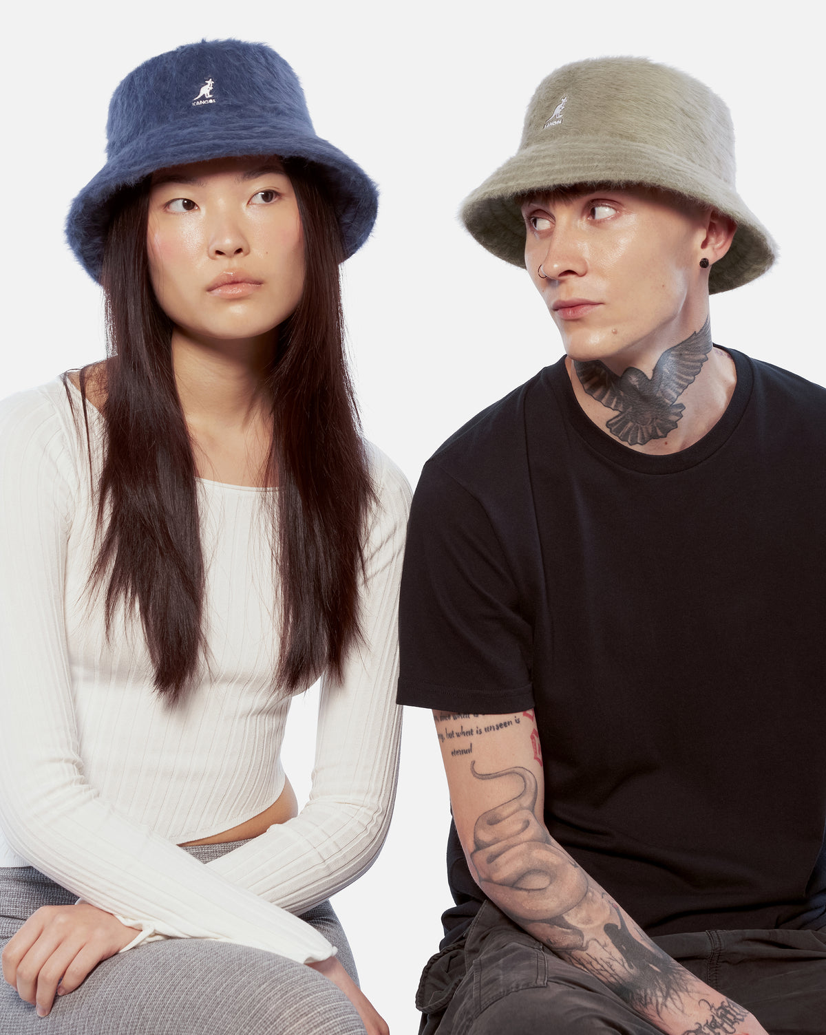 Cappellino Kangol peloso avorio