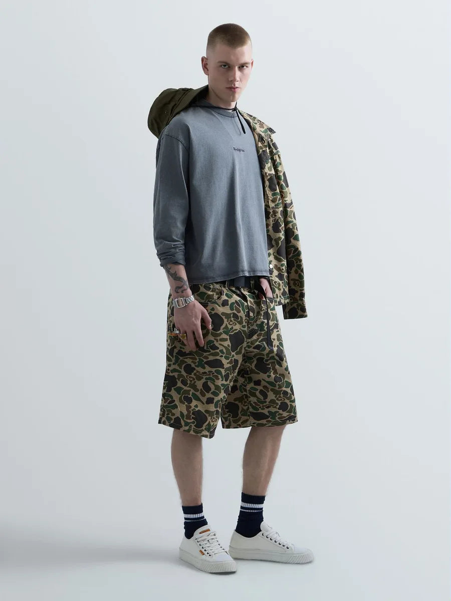 T-Shirt Replay a manica lunga grigio