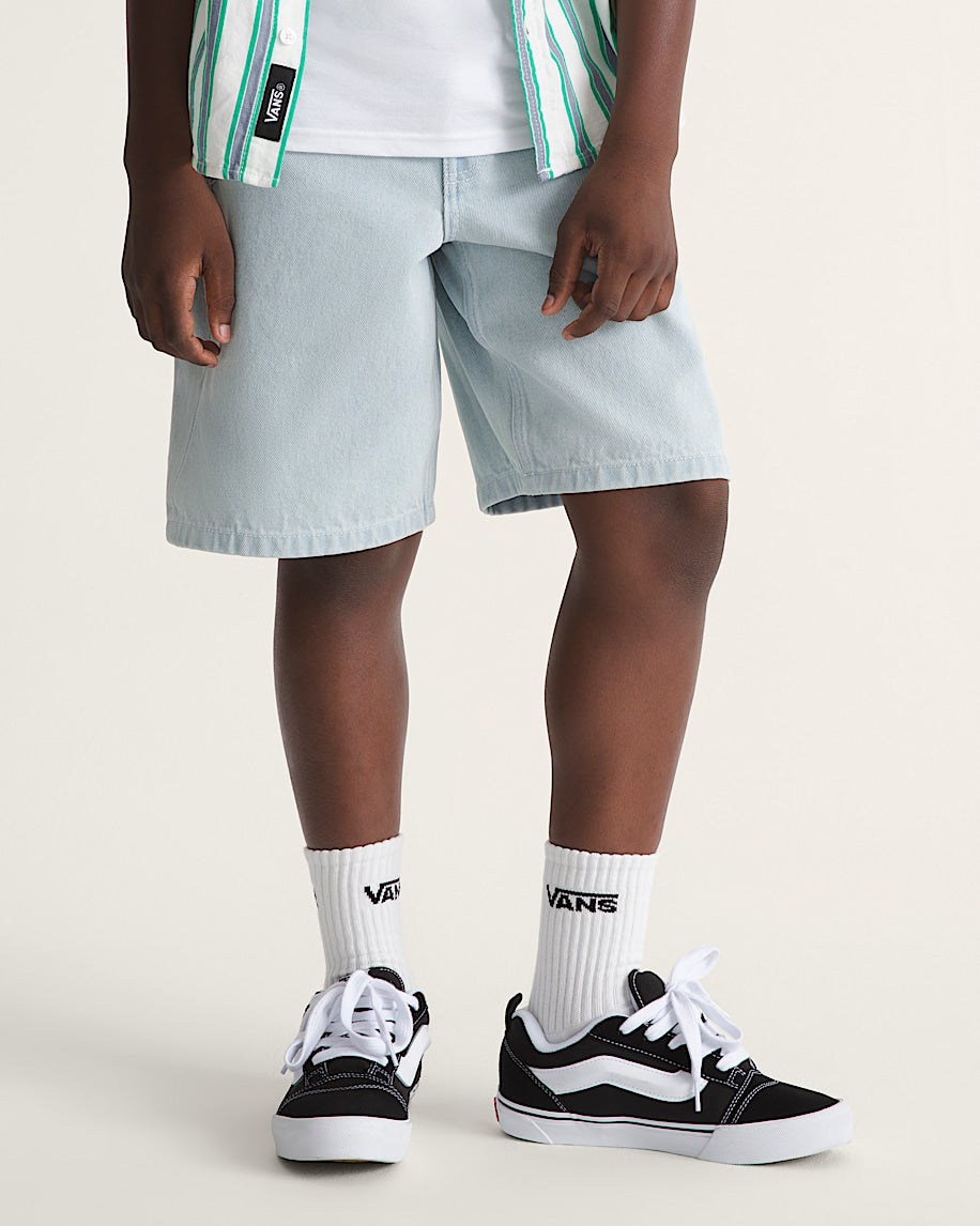 Pantaloncini Check 5 baggy denim chiaro - 8/20 ANNI