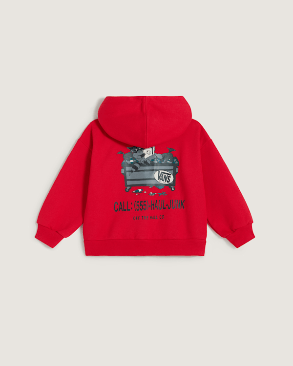 Felpa Racing con cappuccio full zip rosso - 2/7 ANNI