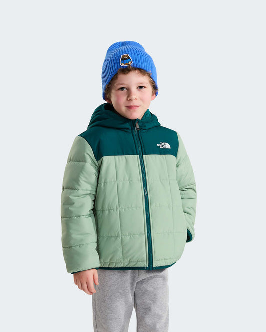 Giacca reversibile con cappuccio verde - 2/7 ANNI
