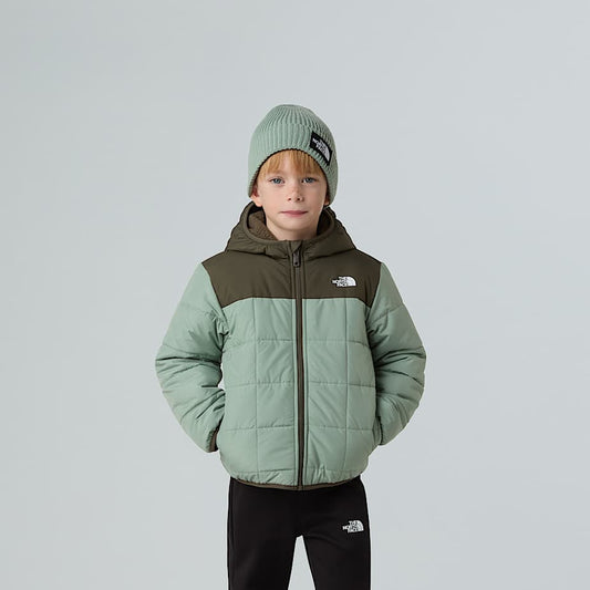 Giacca reversibile con cappuccio verde - 2/7 ANNI