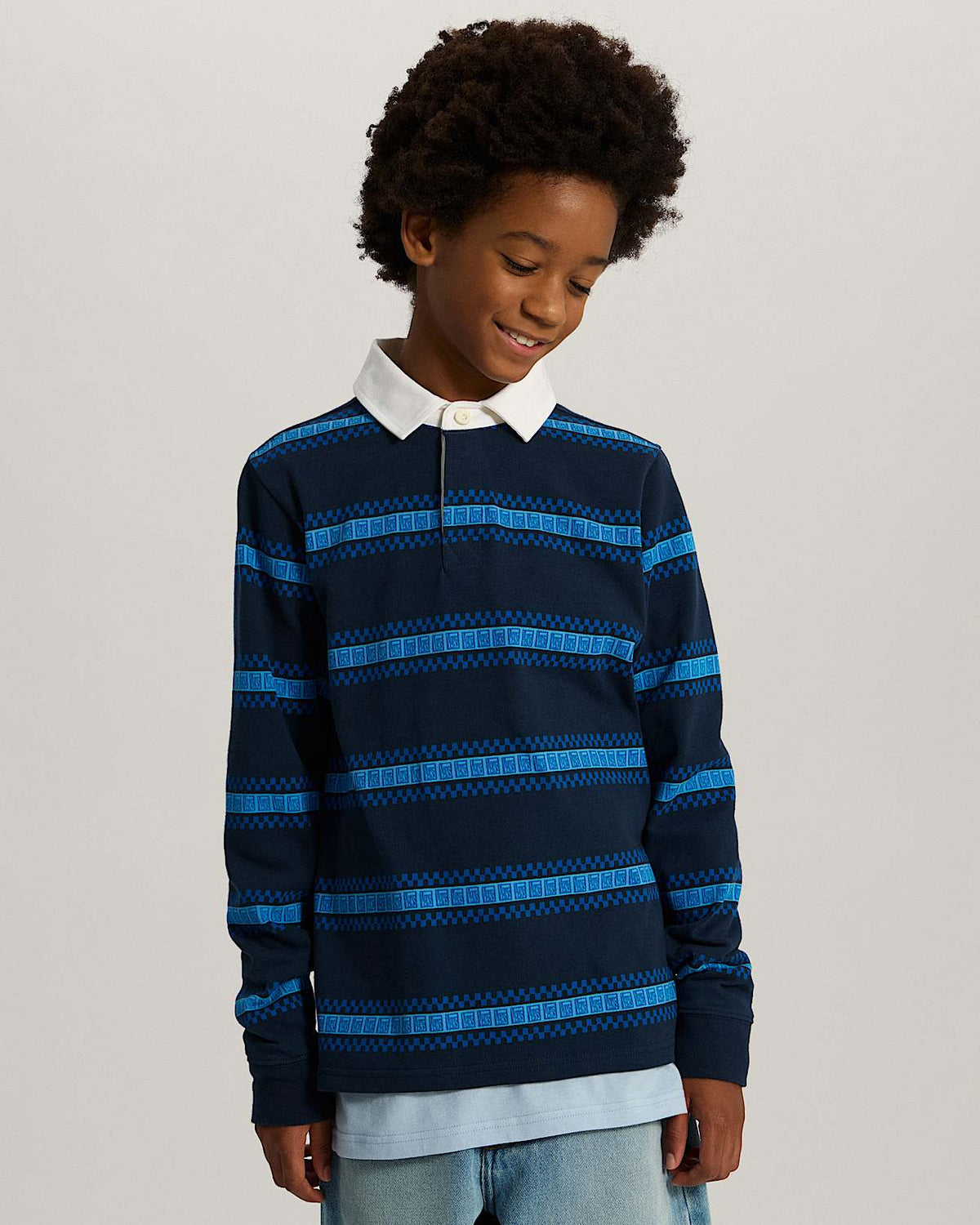 Polo Vans a manica lunga a righe - 8/14 ANNI