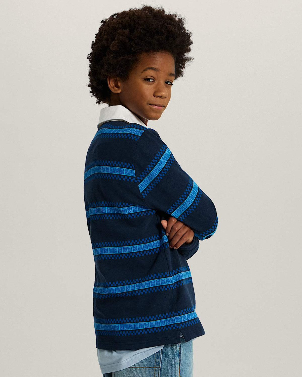 Polo Vans a manica lunga a righe - 8/14 ANNI
