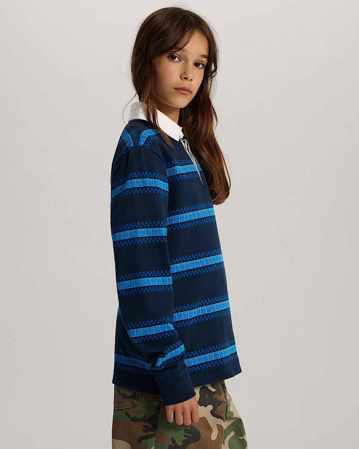 Polo Vans a manica lunga a righe - 8/14 ANNI