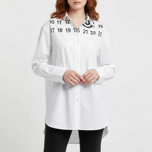 Camicia lunga Maison Margiela bianco