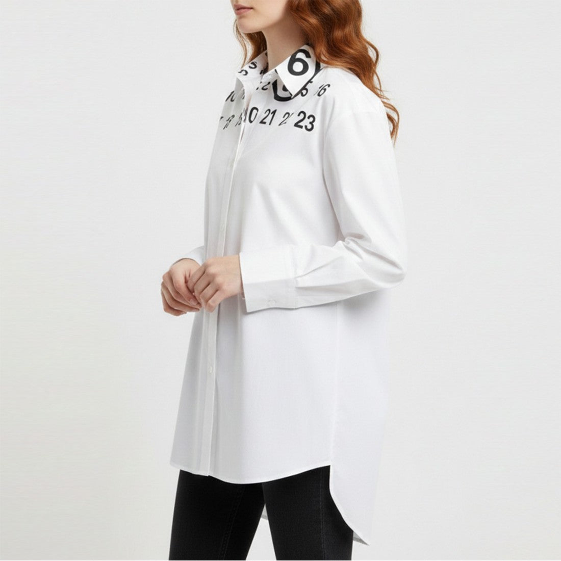Camicia lunga Maison Margiela bianco