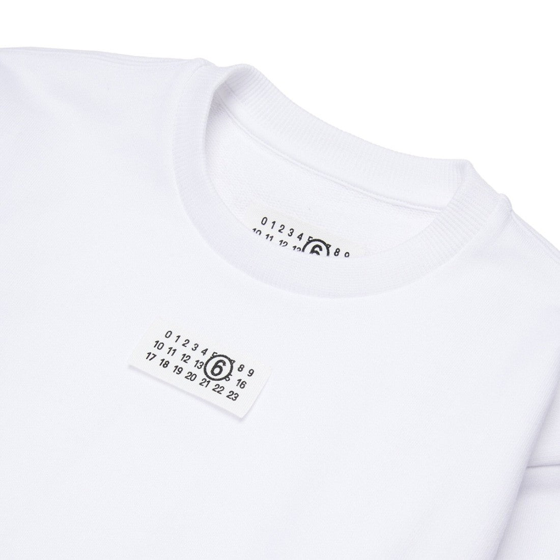 Felpa Maison Margiela girocollo bianco