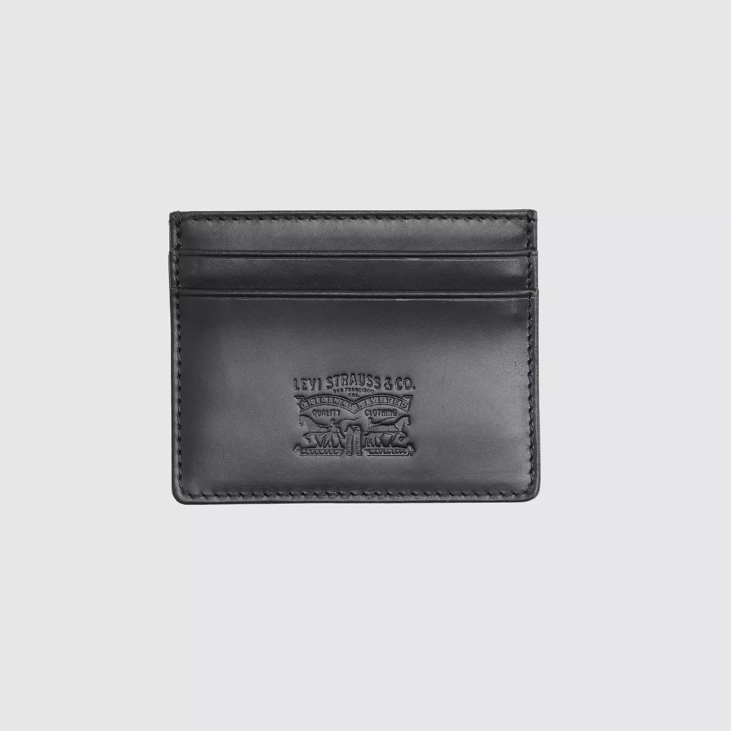 Portacarte Levi's in pelle nero