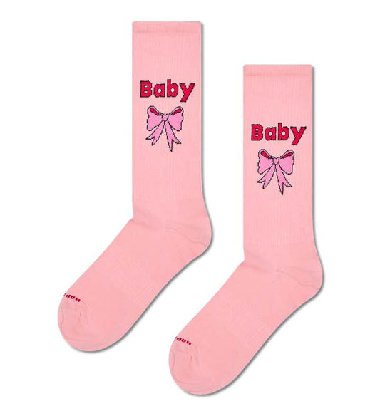 Calze Baby fiocco rosa