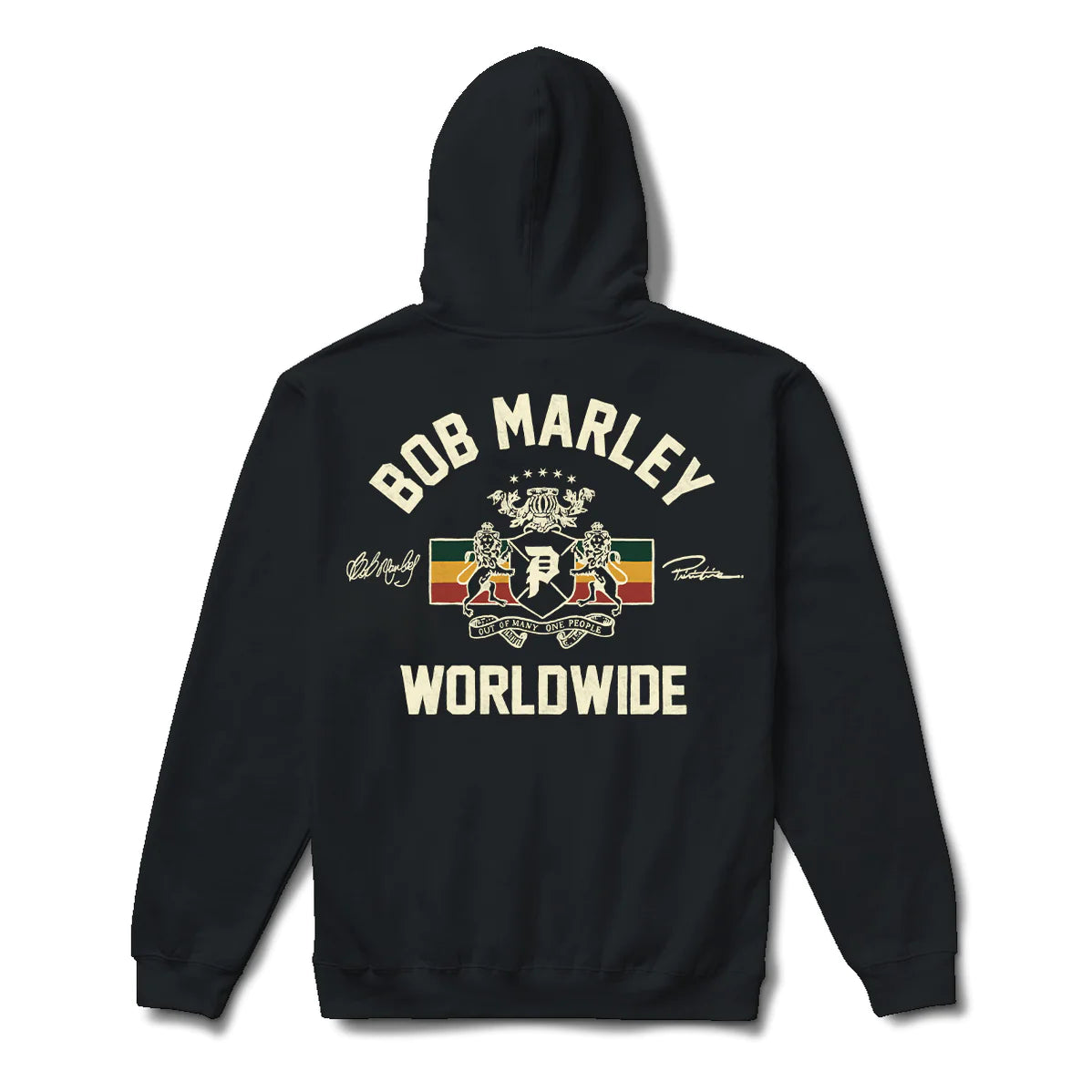 Felpa Heritage x Bob Marley con cappuccio nero