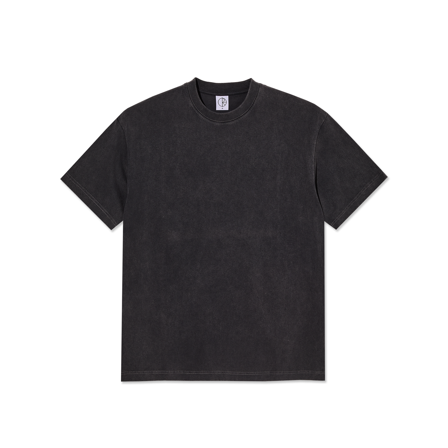 T-Shirt Stroke logo nero su nero