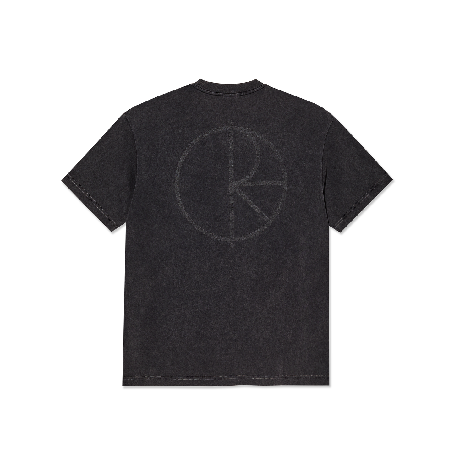 T-Shirt Stroke logo nero su nero