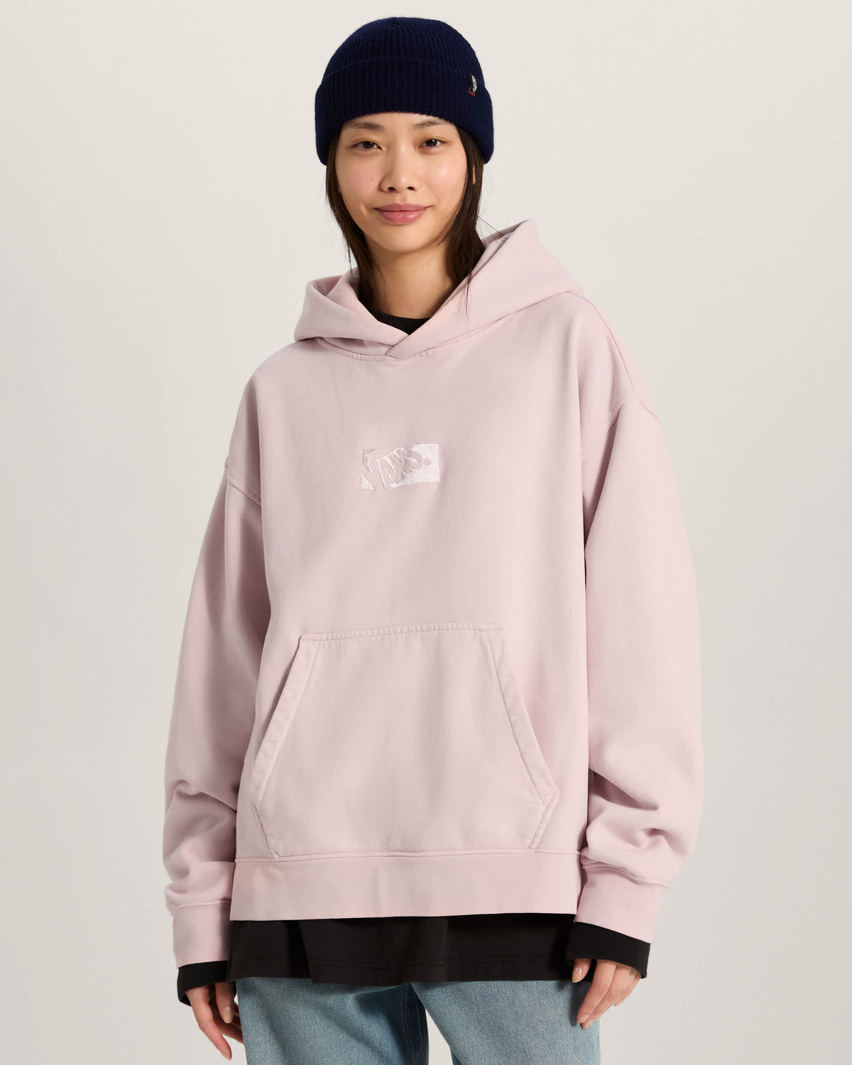 Felpa Vans premium con cappuccio rosa