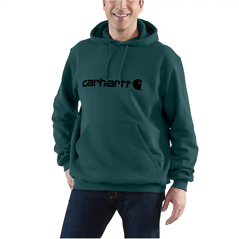 Felpa Midweight con cappuccio petrolio