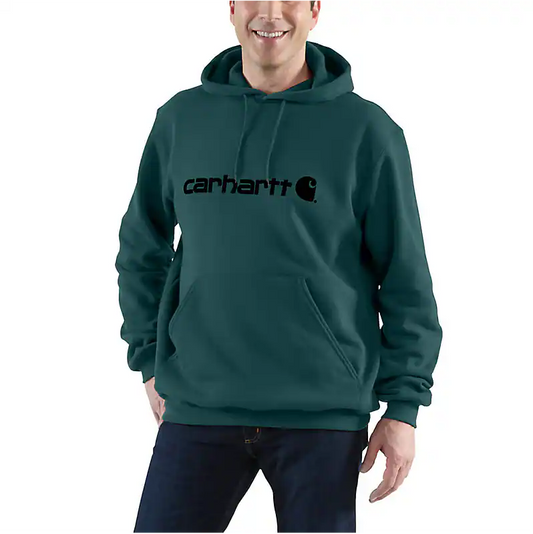 Felpa Midweight con cappuccio petrolio