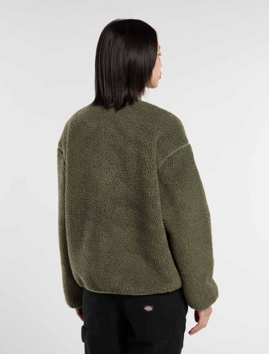 Giacca bomber Central in pile verde