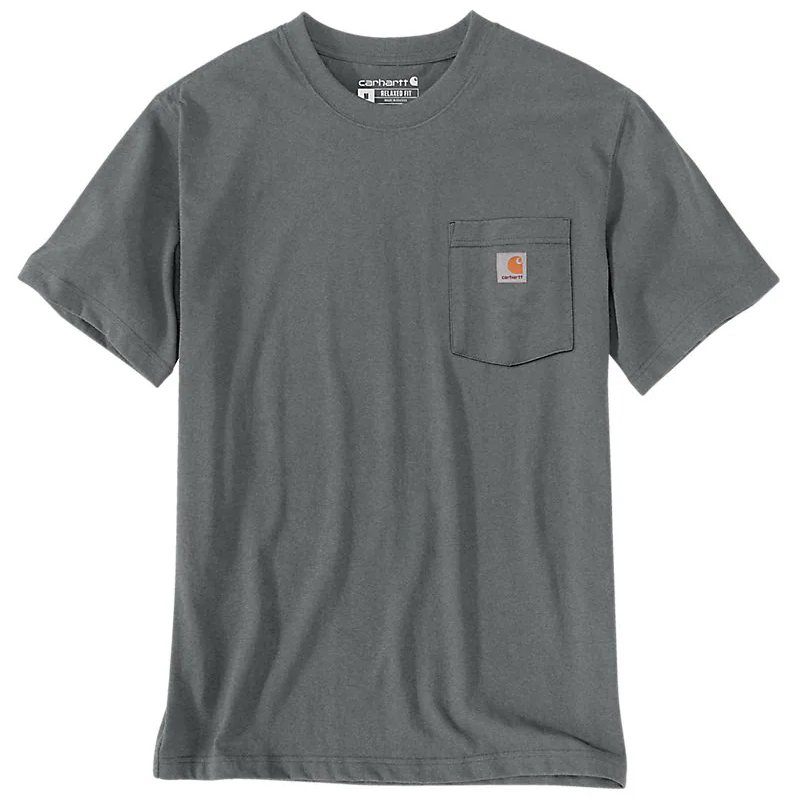 T-Shirt Irvine con taschino grigio