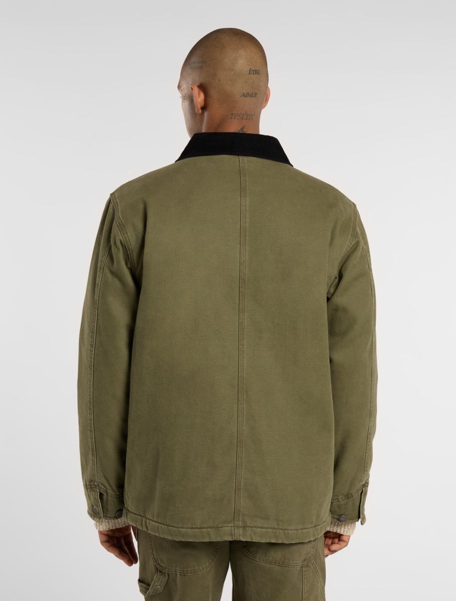Giacca Chore in canvas verde