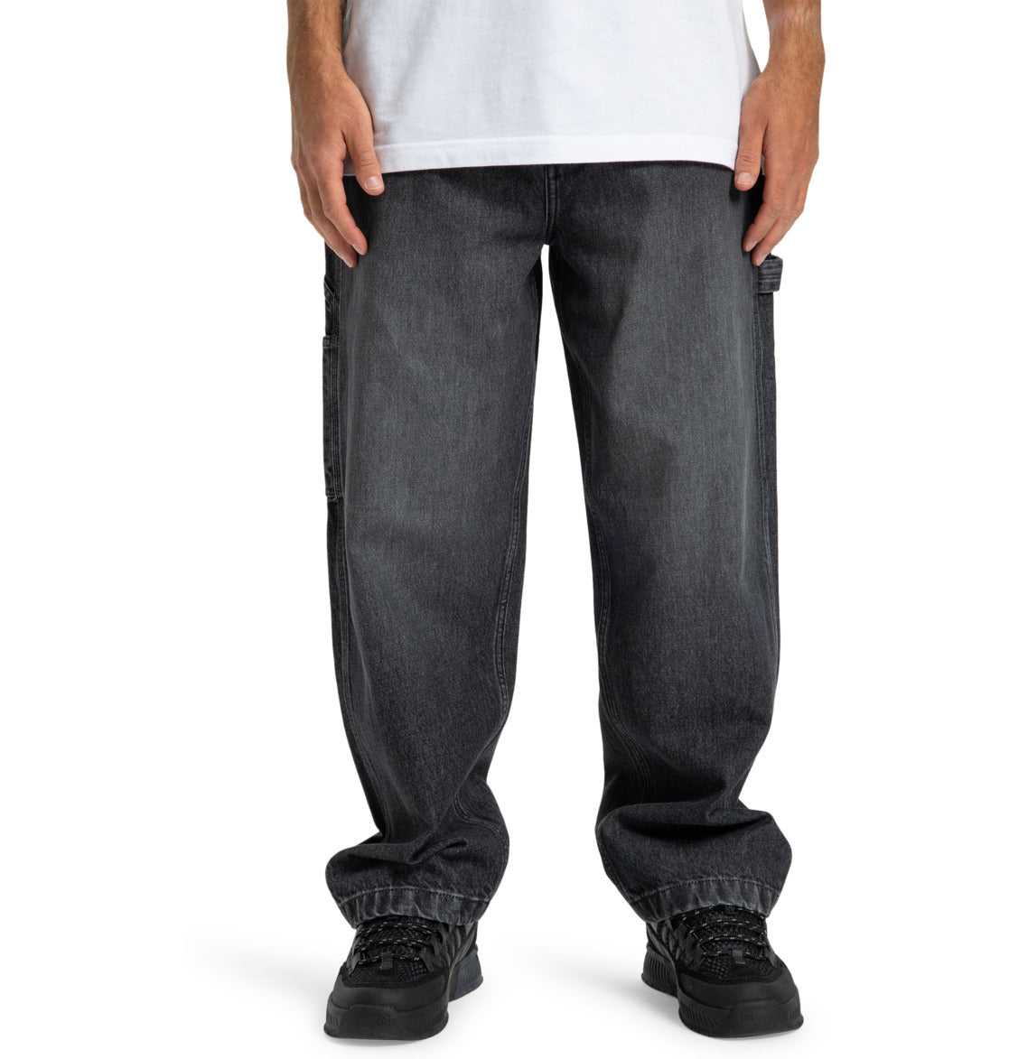 Jeans baggy carpenter denim scuro