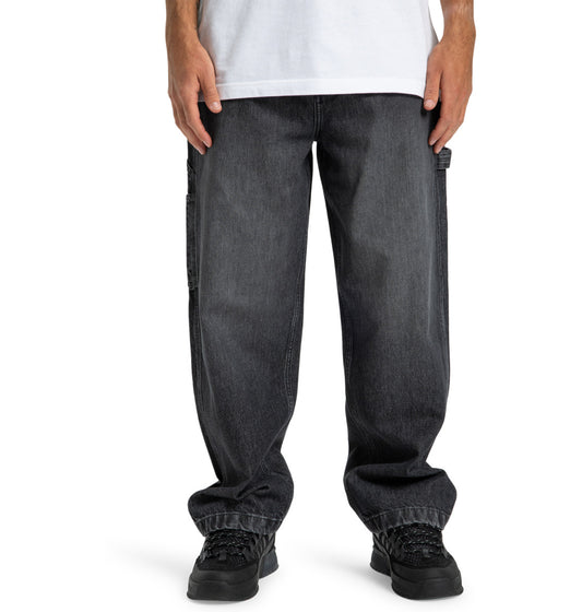 Jeans baggy carpenter denim scuro
