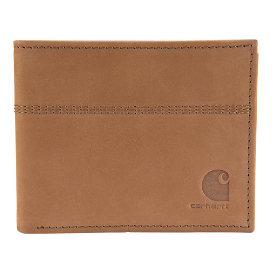 Portafoglio Saddle Leather bifold marrone