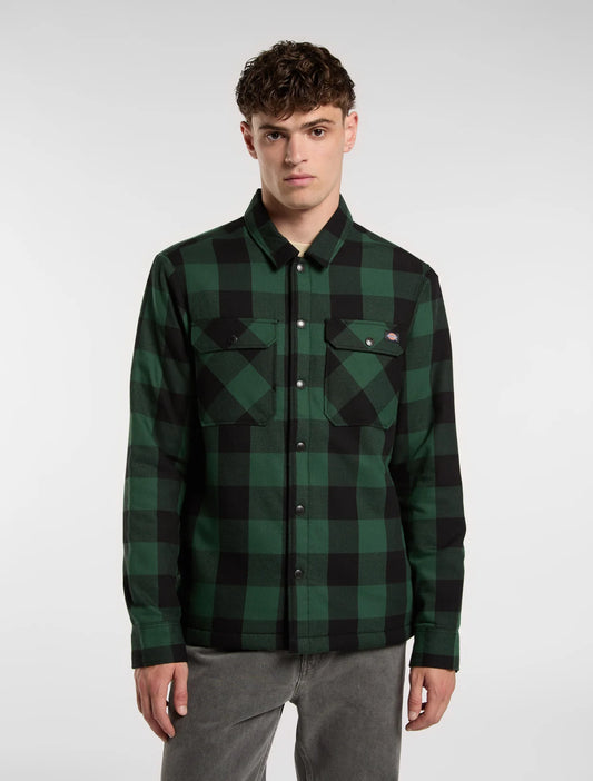 Camicia Sacramento a quadri verde/nero