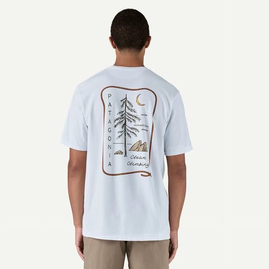T-Shirt Clean climb bianco