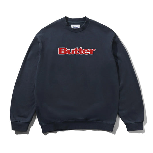 Felpa Butter Goods girocollo blu