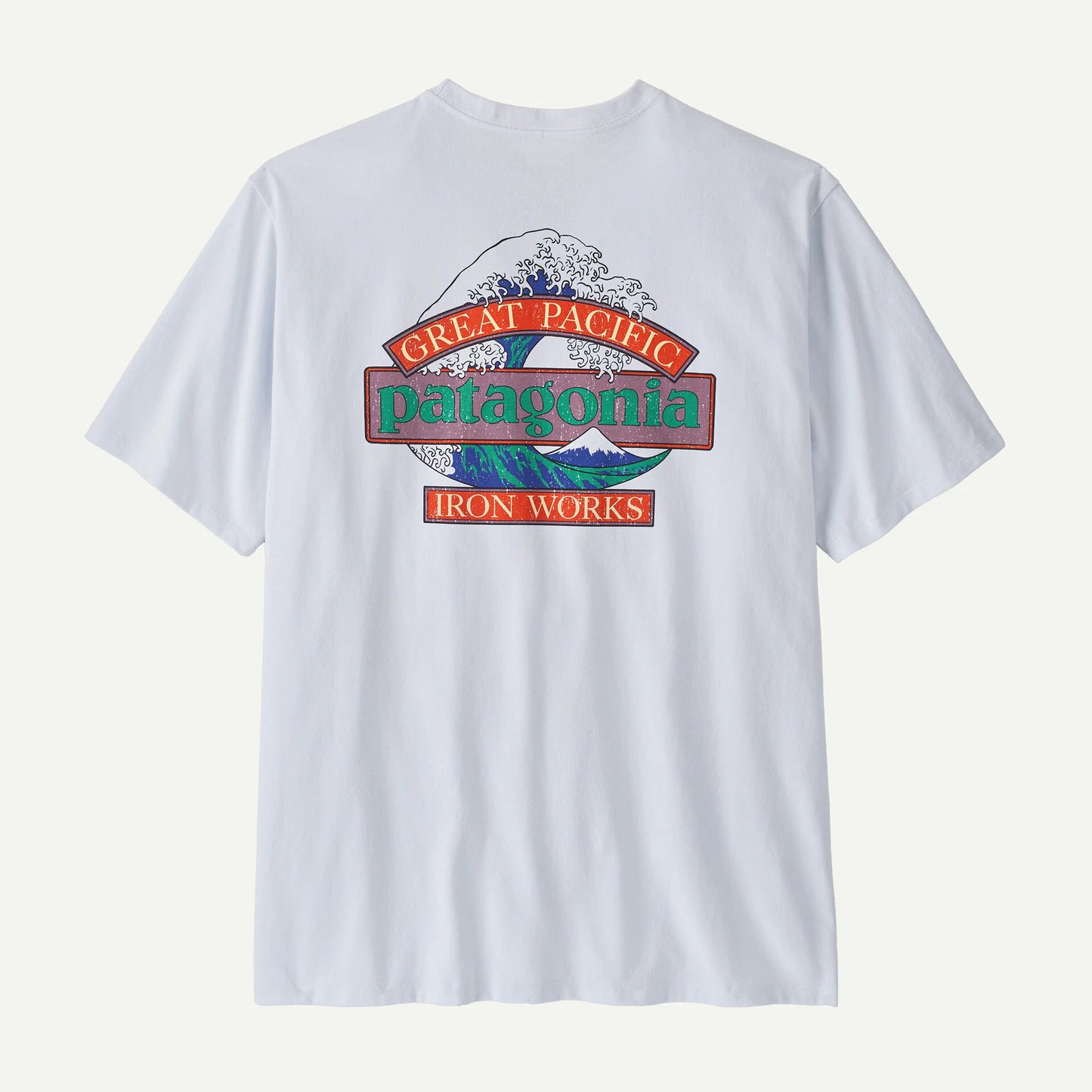 T-Shirt Great waves bianco