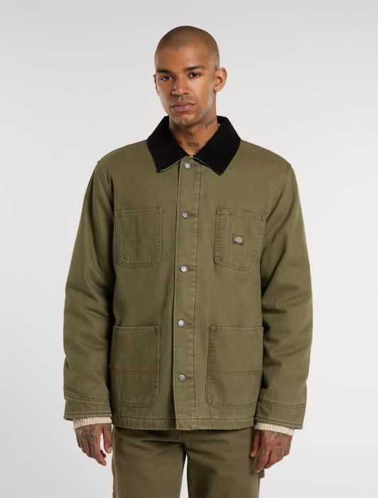 Giacca Chore in canvas verde