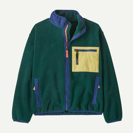 Giacca Synchilla full zip verde blu - 5 ANNI