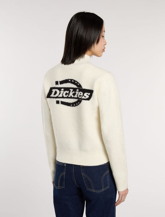 Maglione Ruston 1/4 zip bianco